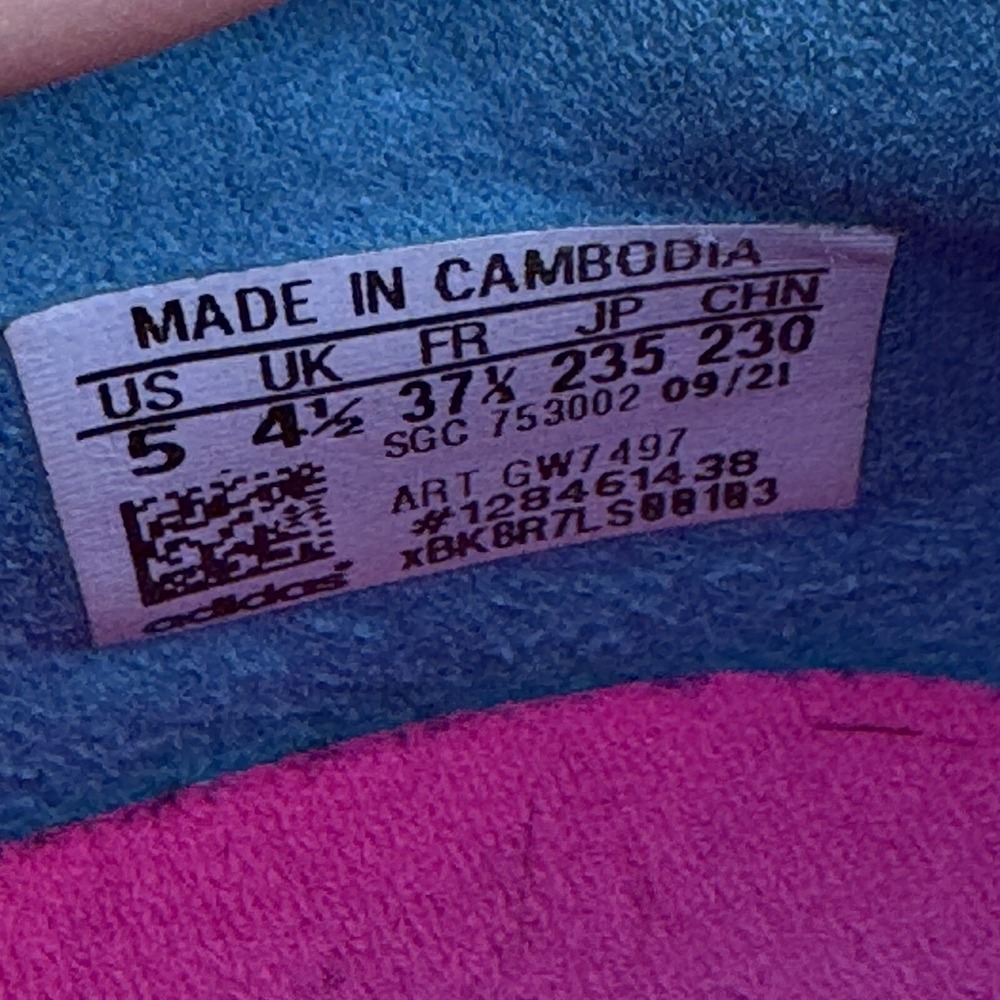 Size 5‎ - Adidas X Speedflow.3 FG Soccer Cleat Slip On Blue Pink Youth GW7497 - Picture 7 of 9